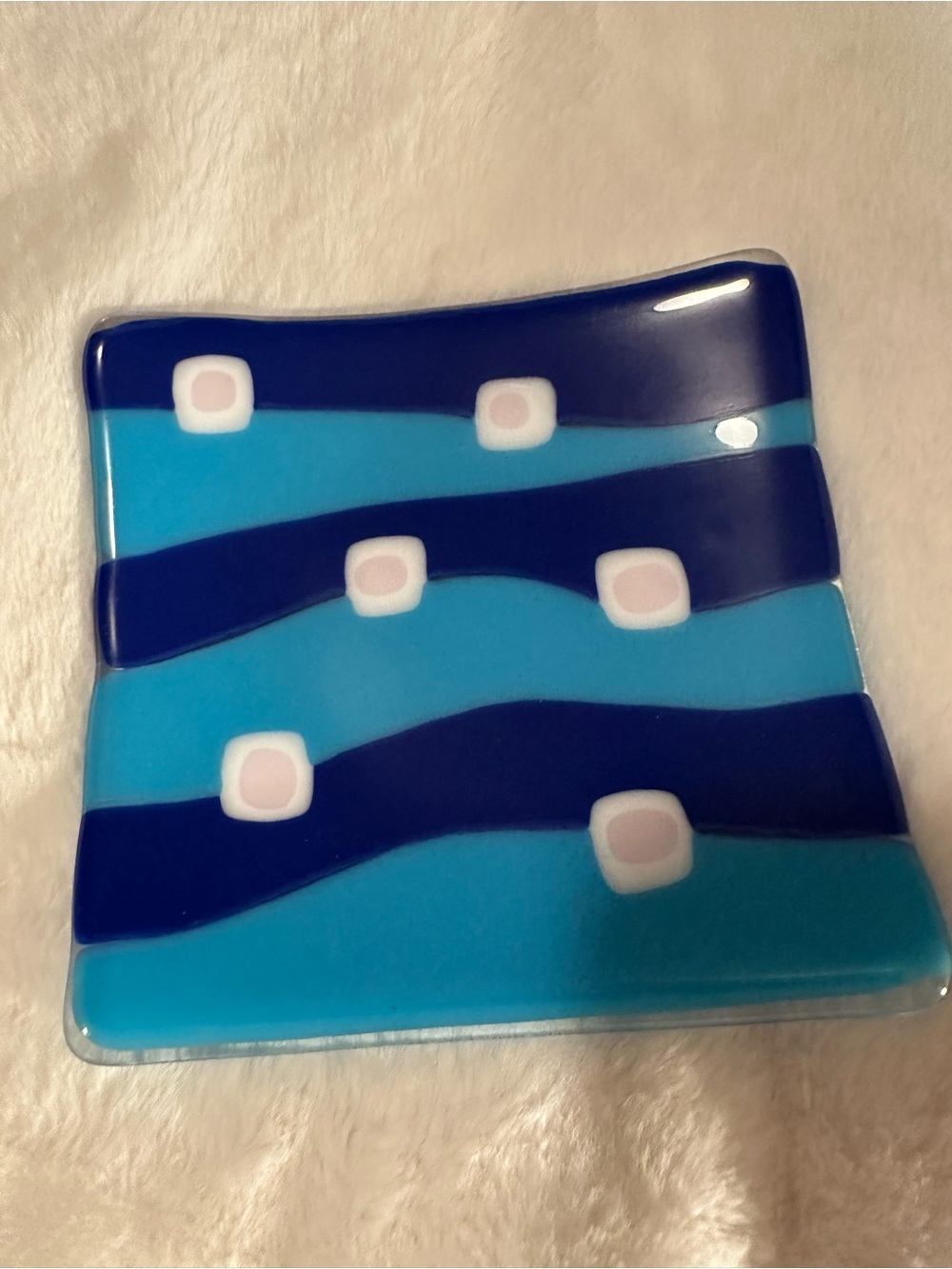 Handcrafted Fused Glass Trinket or Candy Dish  - Home Accents